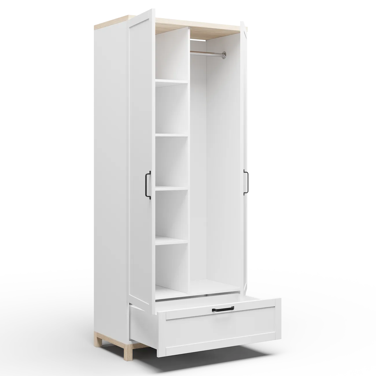 Просторный и стильный: Корпусный шкаф Техас белый - идеальное решение для вашего интерьера