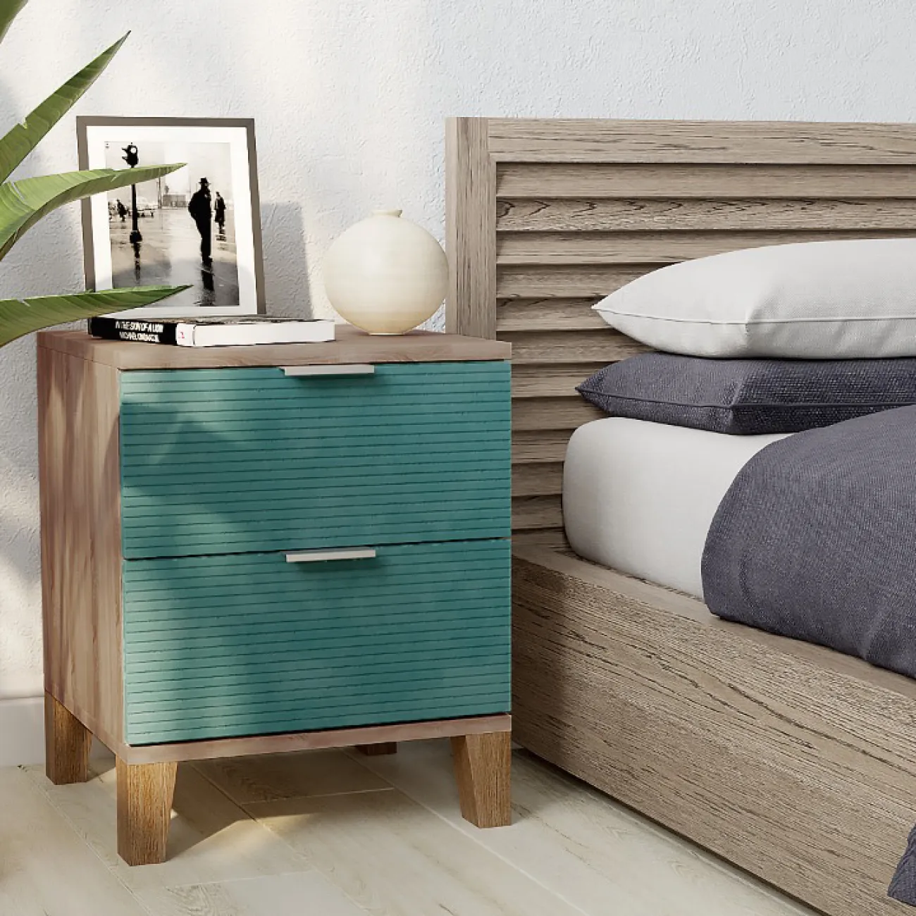 Стильная и функциональная прикроватная тумба Марвин - идеальный выбор для вашей спальни!