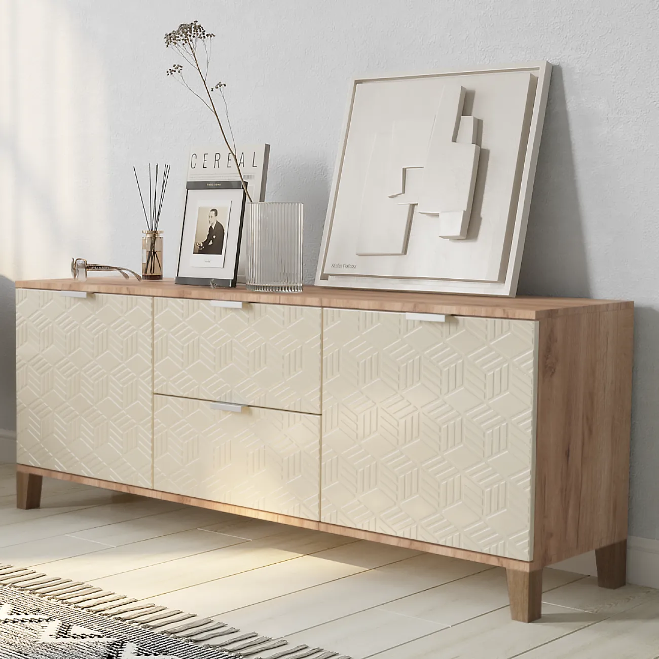 Элегантный комод Марвин в стиле тирамису - идеальное решение для вашего интерьера