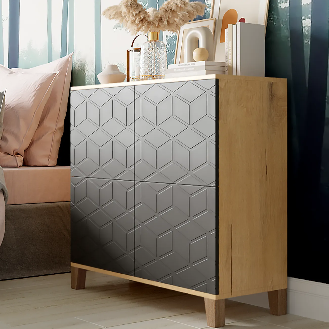 Стильный и функциональный комод Марвин для вашего интерьера: 5 Графит / бунратти DM-14145446