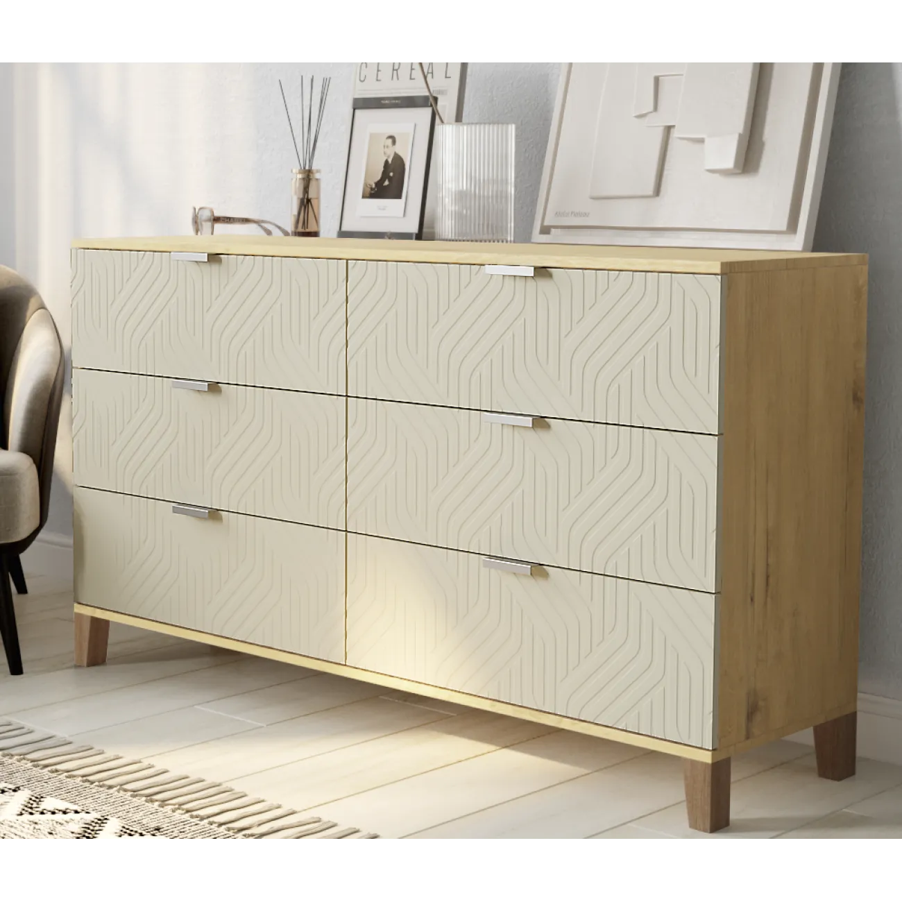 Стильный и функциональный комод Марвин - идеальное решение для вашего интерьера!