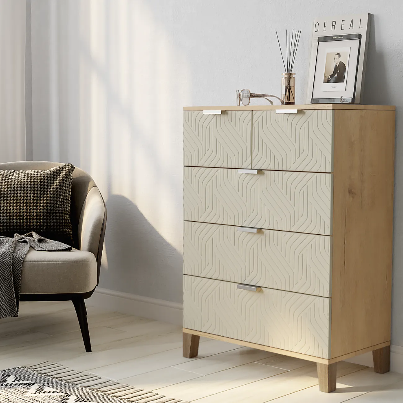 Элегантный комод Марвин - идеальное решение для стильного интерьера