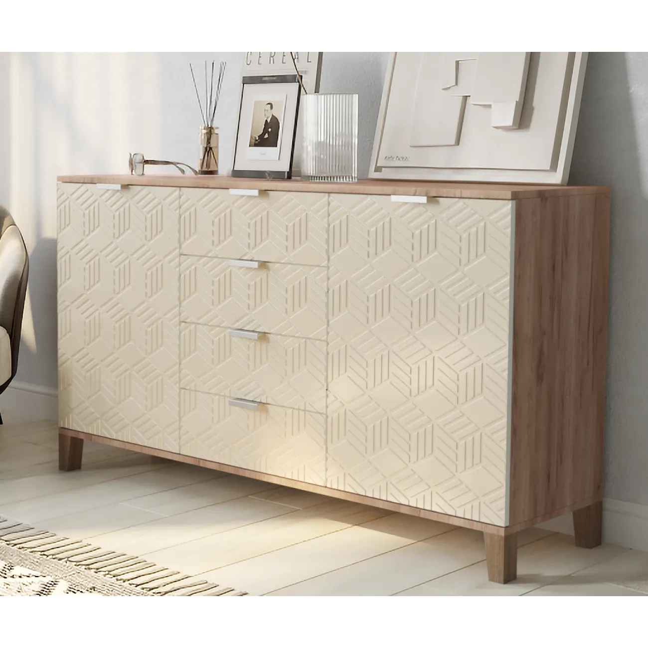 Стильный и функциональный комод Марвин - идеальное решение для вашего интерьера!