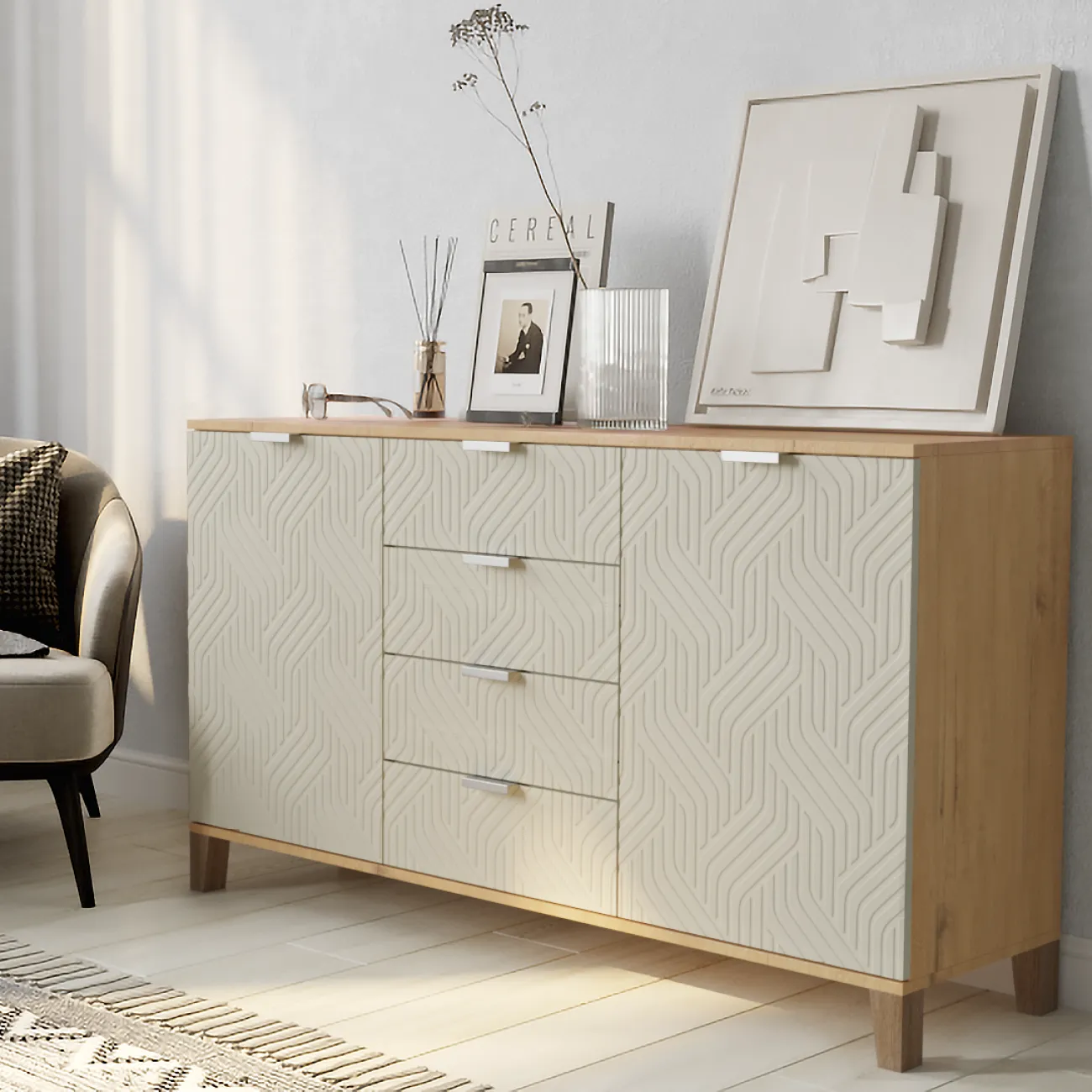 Элегантный комод Марвин - идеальное сочетание стиля и функциональности для вашего интерьера!