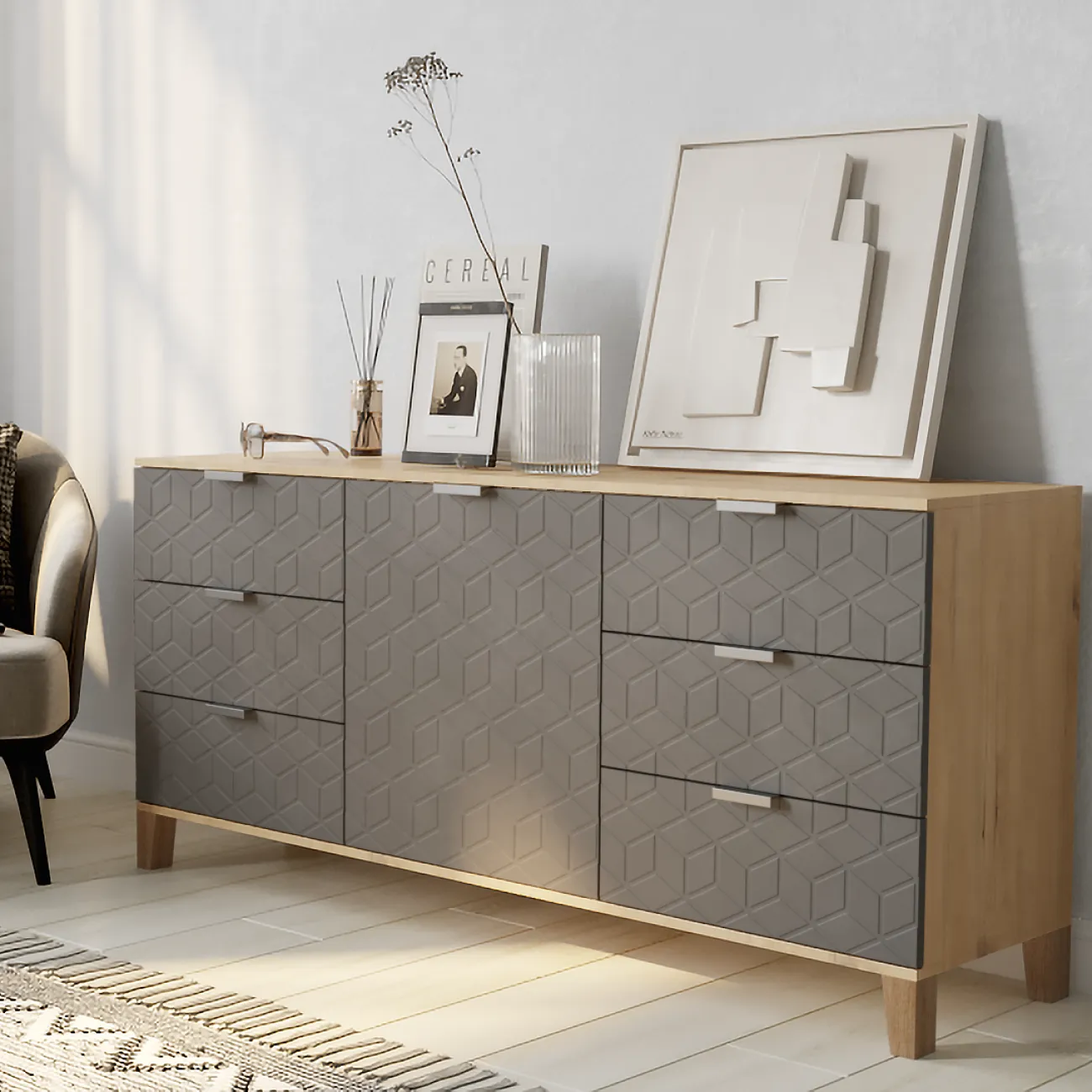 Элегантный комод Марвин: идеальное сочетание стиля и функциональности Элегантный комод Марвин: идеальное сочетание стиля и функциональности