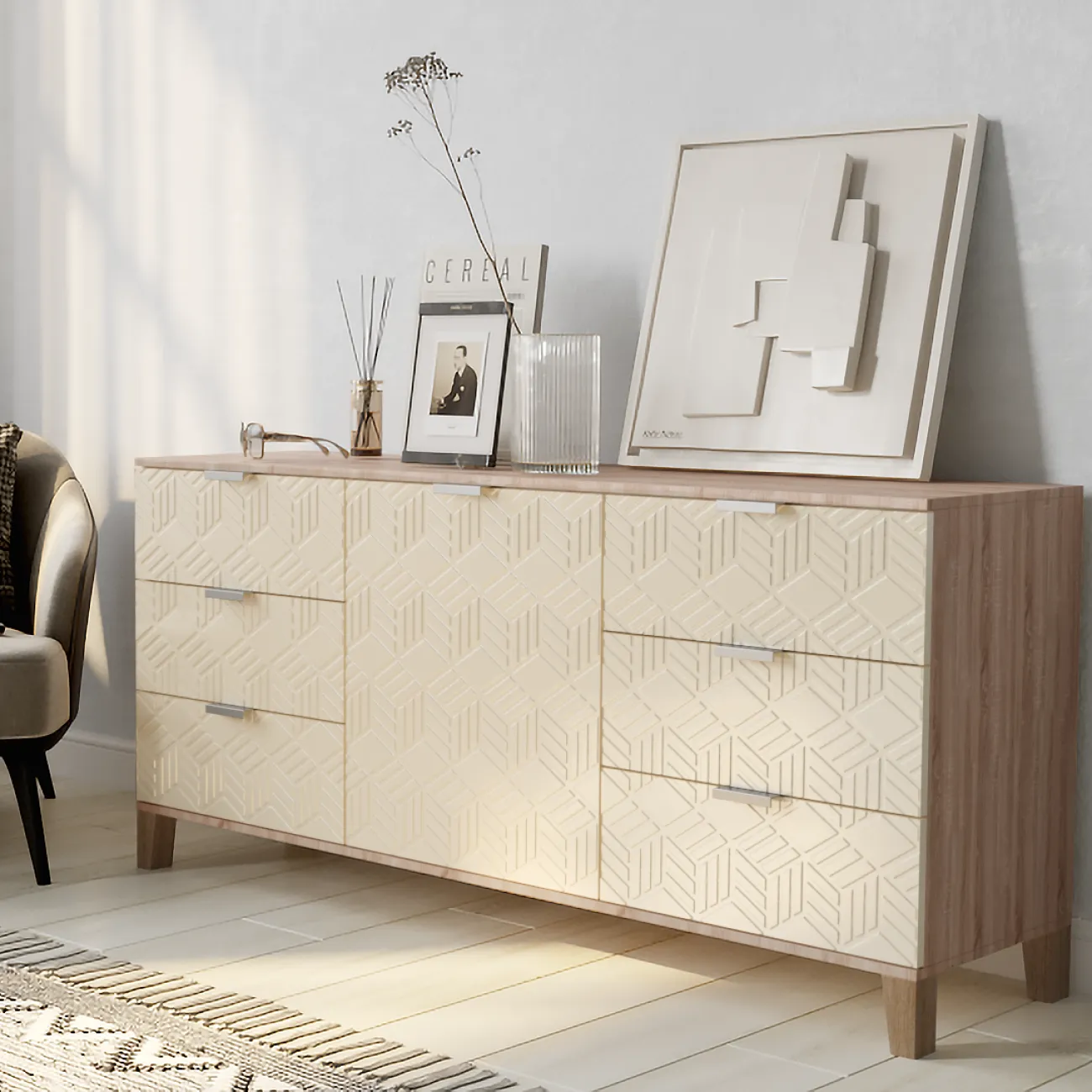 Стильный и универсальный комод Марвин - идеальное решение для организации пространства