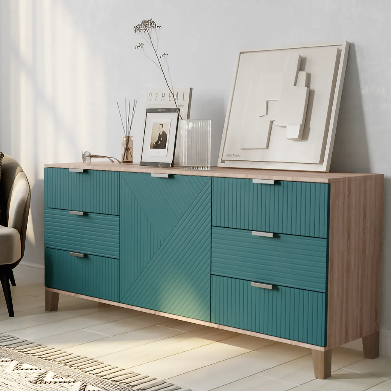 Стильный и функциональный комод Марвин - идеальное решение для вашего интерьера!