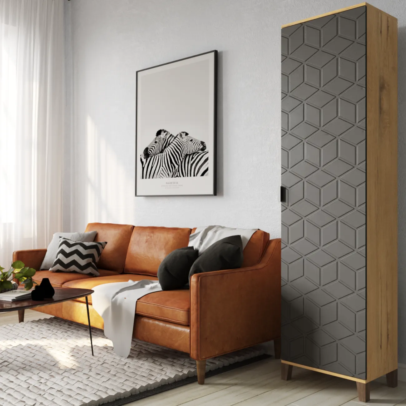 Организуйте свою жизнь с корпусным шкафом Марвин - 1 Графит / бунратти DM-14145507