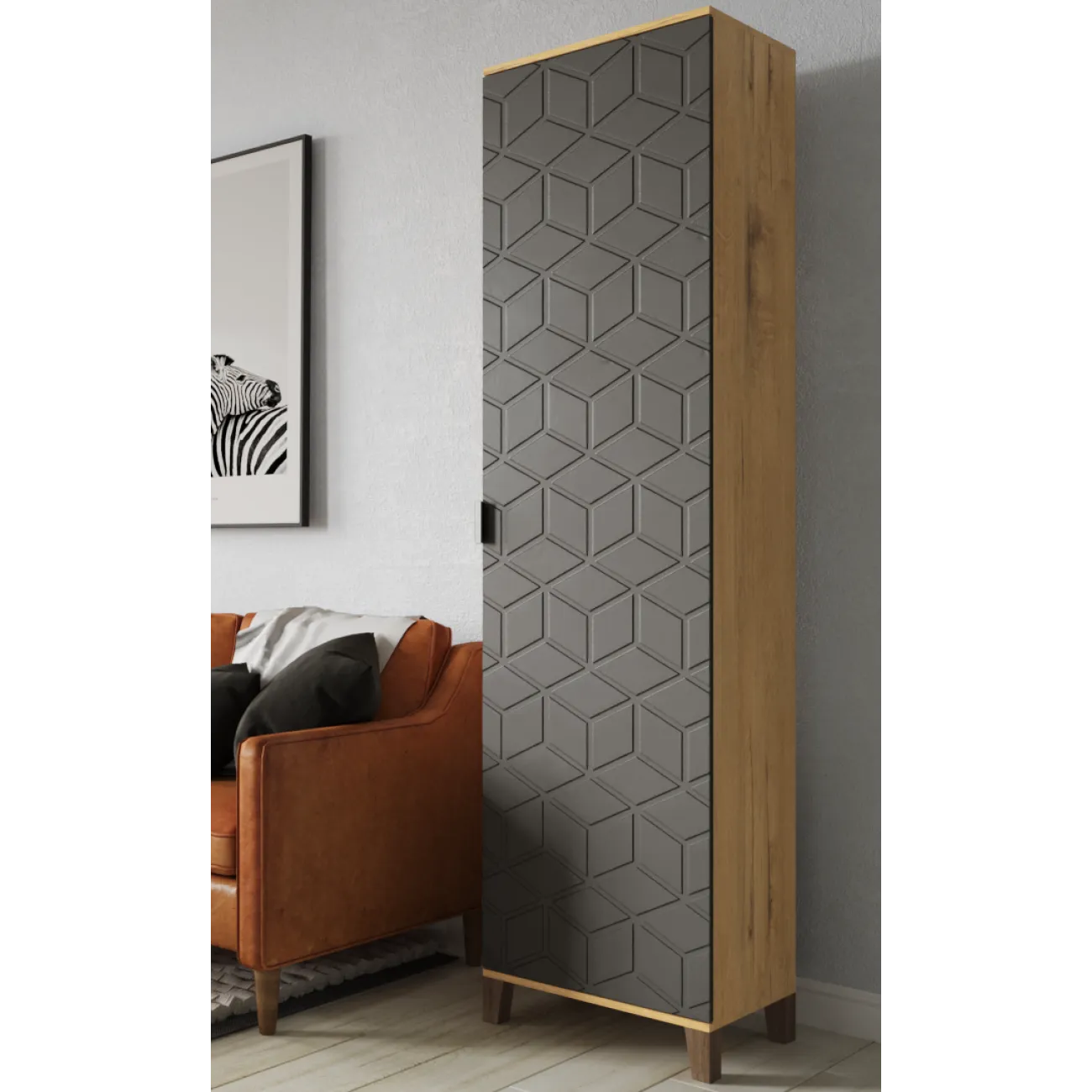 Организуйте свою жизнь с корпусным шкафом Марвин - 1 Графит / бунратти DM-14145507