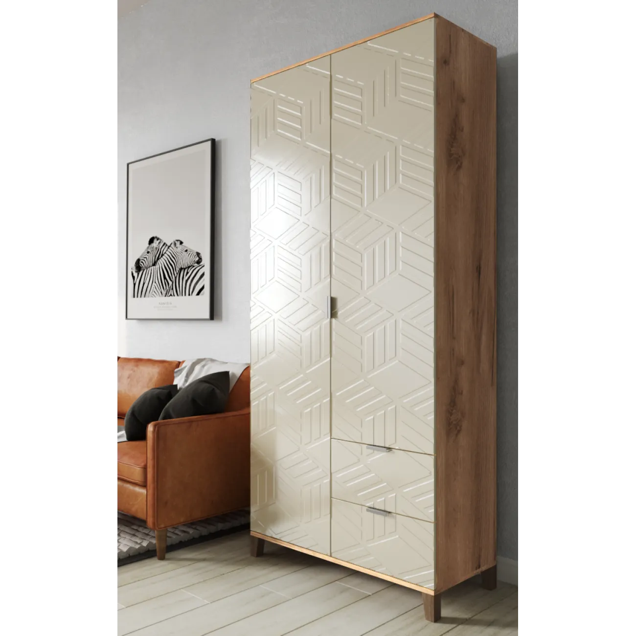 Просторный и стильный корпусный шкаф Марвин - идеальное решение для вашей спальни!