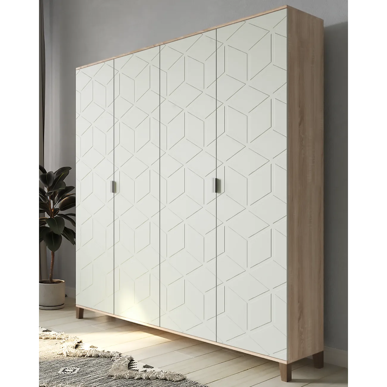 Просторный и стильный корпусный шкаф Марвин - идеальное решение для вашей спальни