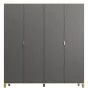 Идеальное решение для хранения: Корпусный шкаф Марвин - 5 в стильном графитовом оттенке