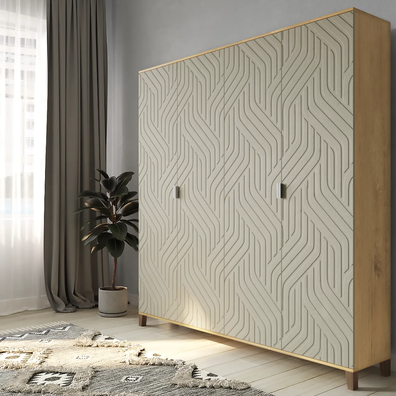 Просторный и стильный: Корпусный шкаф Марвин - 5 Сантьяго / бунратти DM-14145534 Просторный и стильный: Корпусный шкаф Марвин - 5 Сантьяго / бунратти DM-14145534