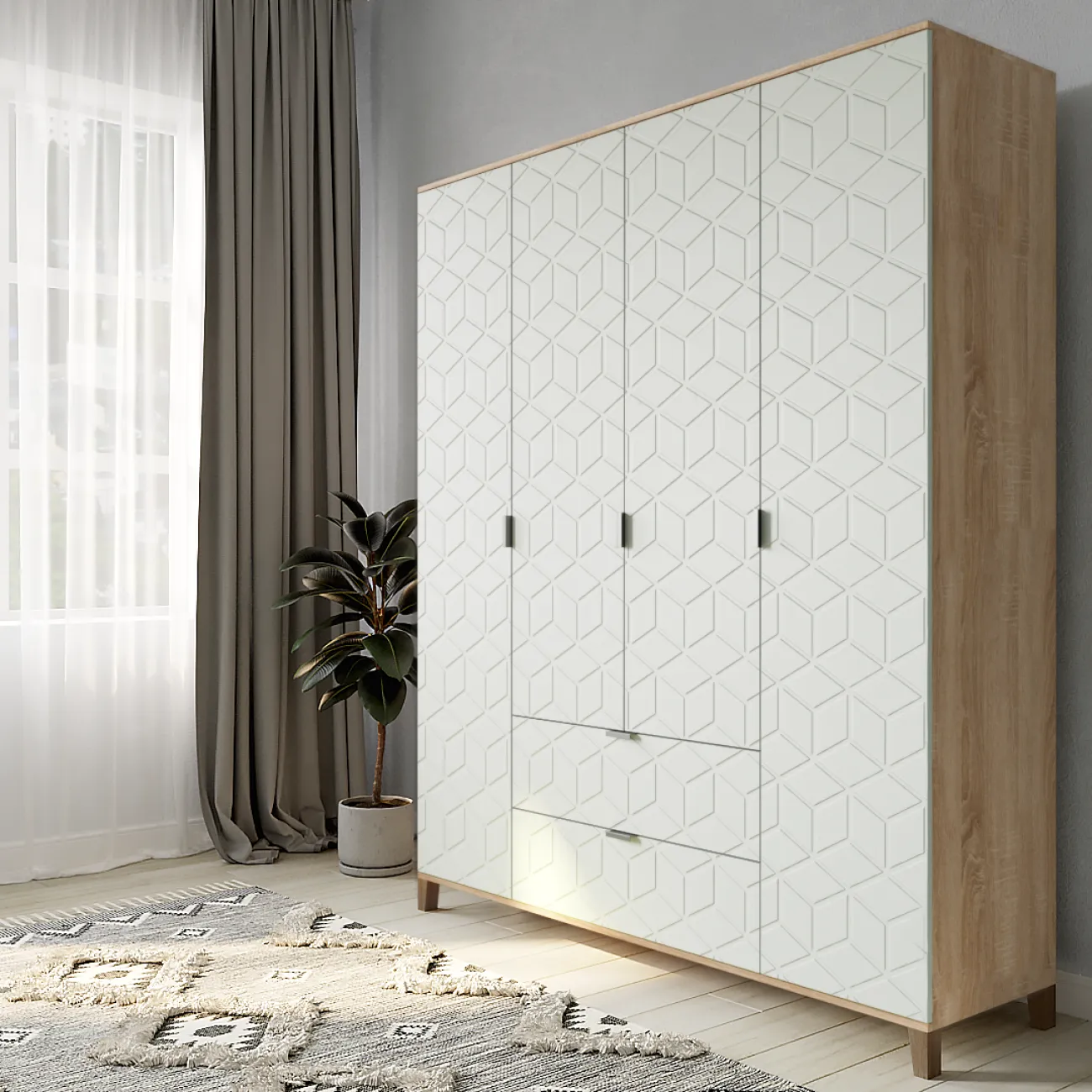 Просторный и стильный корпусный шкаф Марвин - идеальное решение для вашего интерьера!