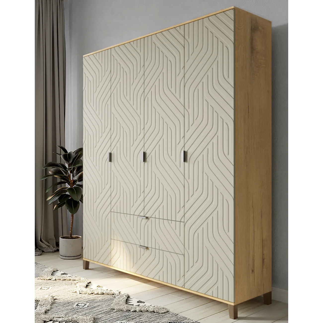 Идеальное хранение с Корпусным шкафом Марвин - 4 Сантьяго / бунратти DM-14145542