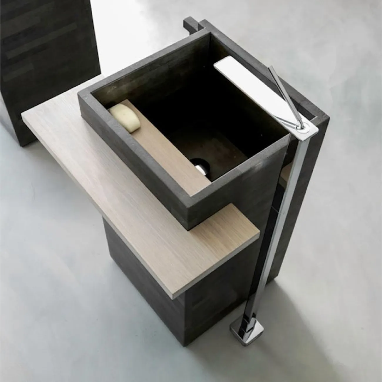 Квадратный минималистский умывальник в скандинавском стиле для дома MB20493-23