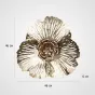 Дизайнерский интерьерный декор Floro Gold H46