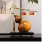 Роскошный настольный декор из керамики и стекла "Тыква + хурма" Qiekoo TH38153-32