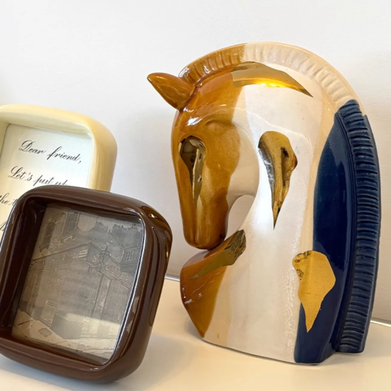 Разноцветная декоративная Статуэтка Лошадь Династии Тан Queekoo от LaLume