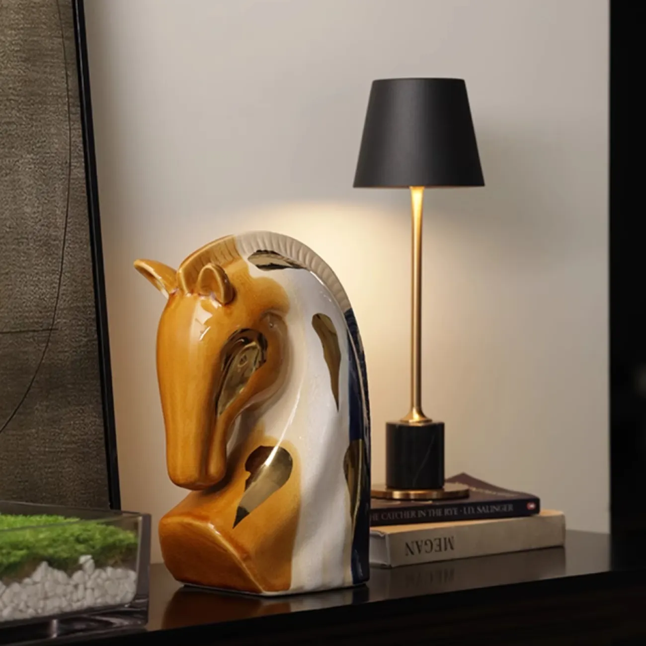 Разноцветная декоративная Статуэтка Лошадь Династии Тан Queekoo от LaLume