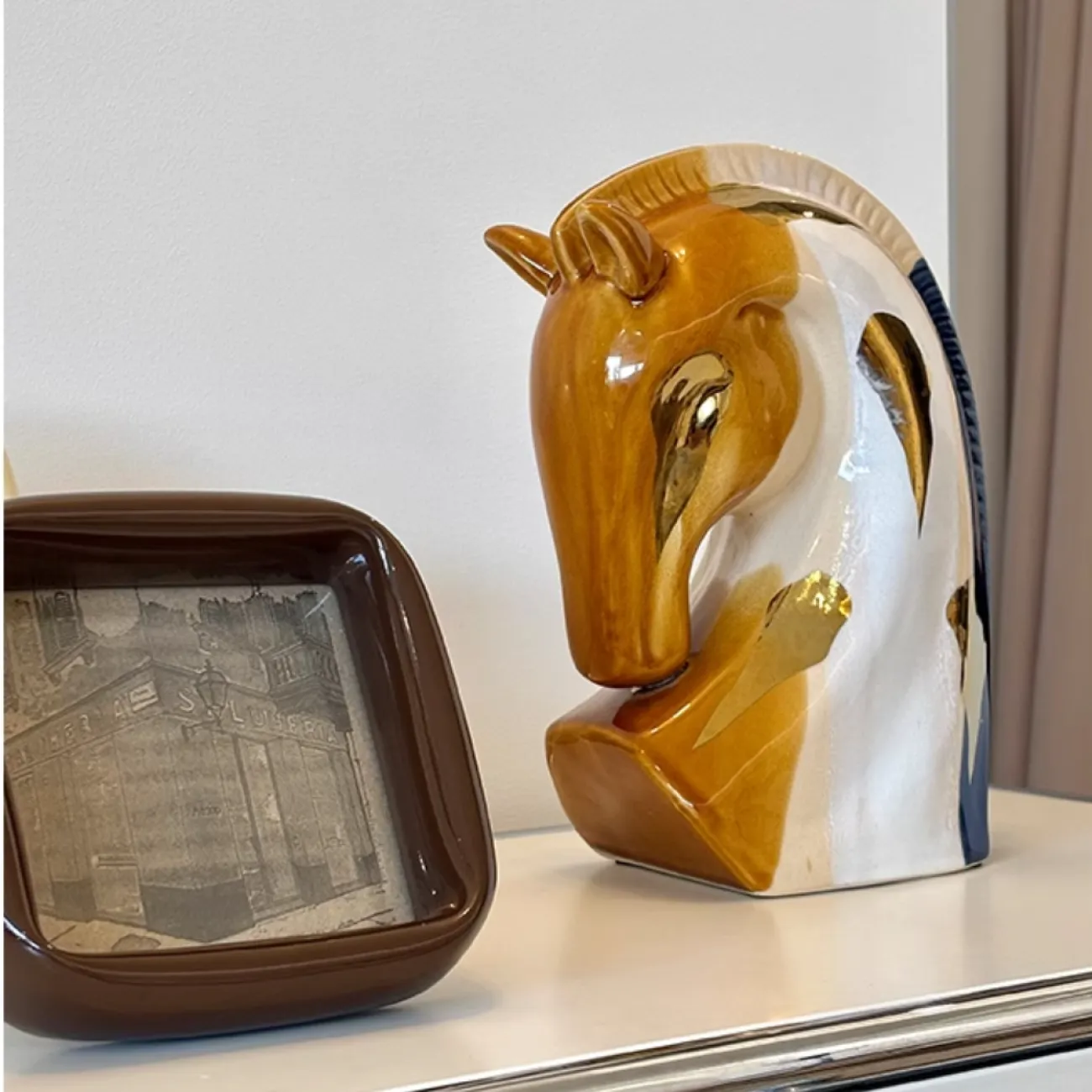 Разноцветная декоративная Статуэтка Лошадь Династии Тан Queekoo от LaLume