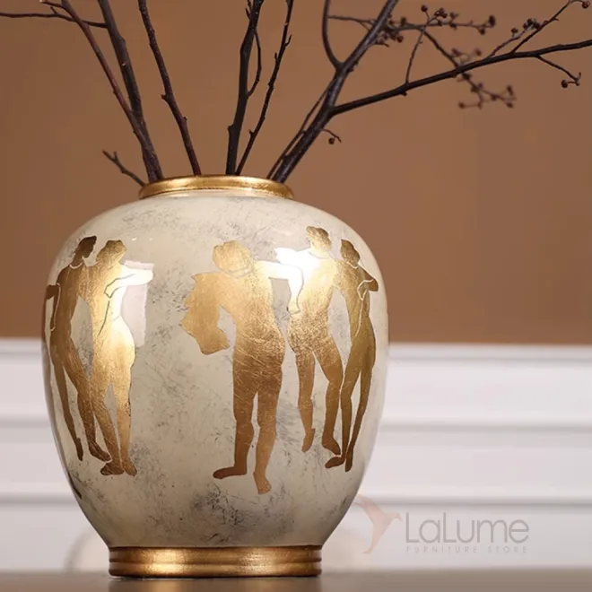 Позолоченная сокровищница Золотая ваза Queekoo от LaLume