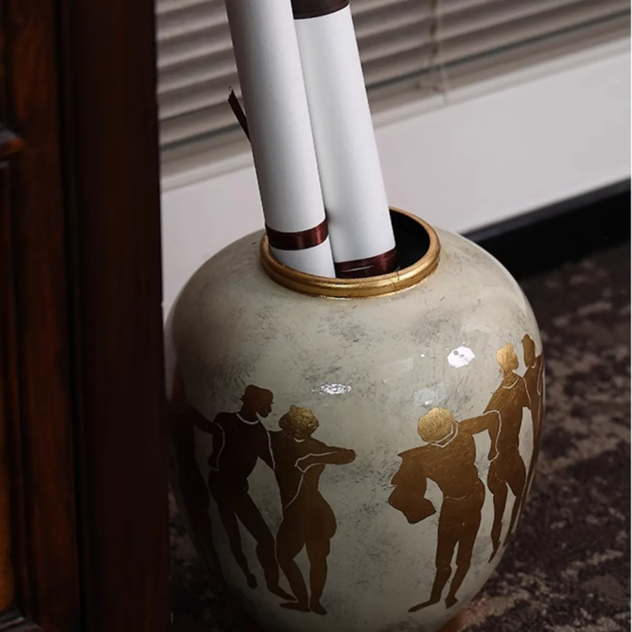 Позолоченная сокровищница Золотая ваза Queekoo от LaLume