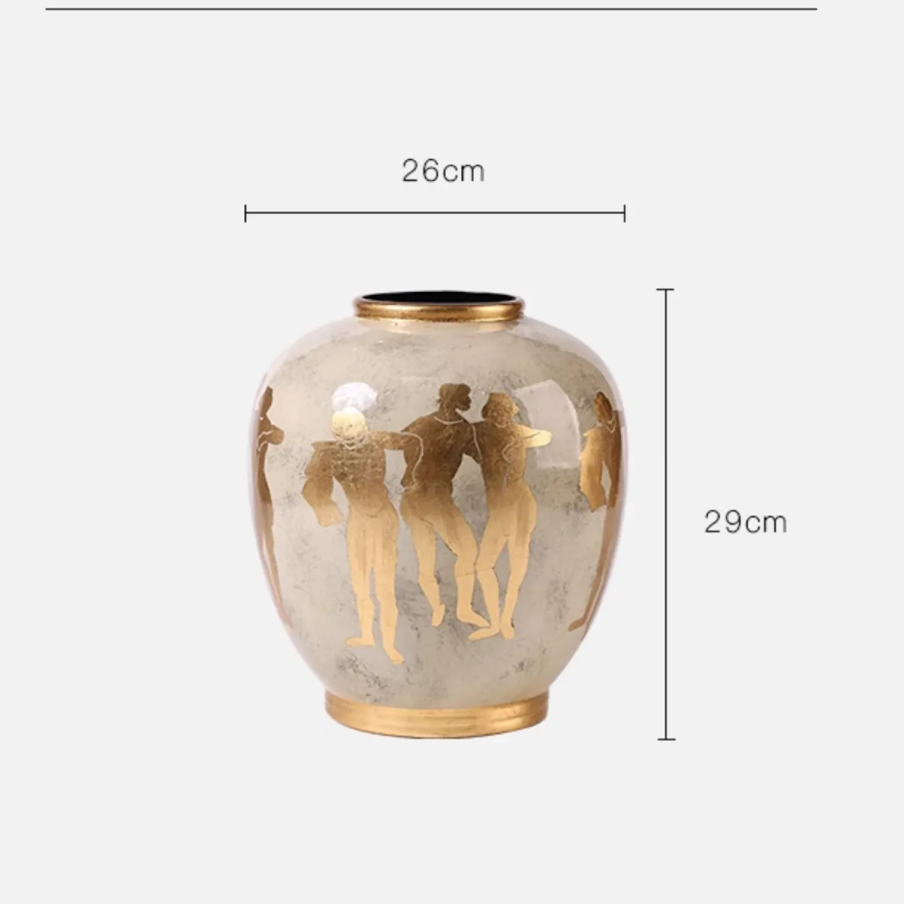 Позолоченная сокровищница Золотая ваза Queekoo от LaLume