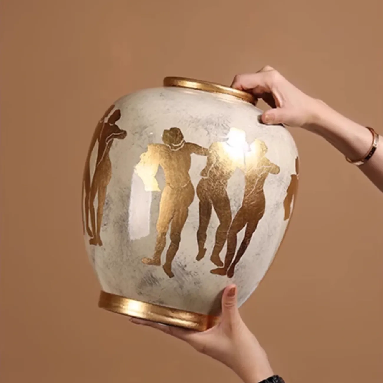 Позолоченная сокровищница Золотая ваза Queekoo от LaLume