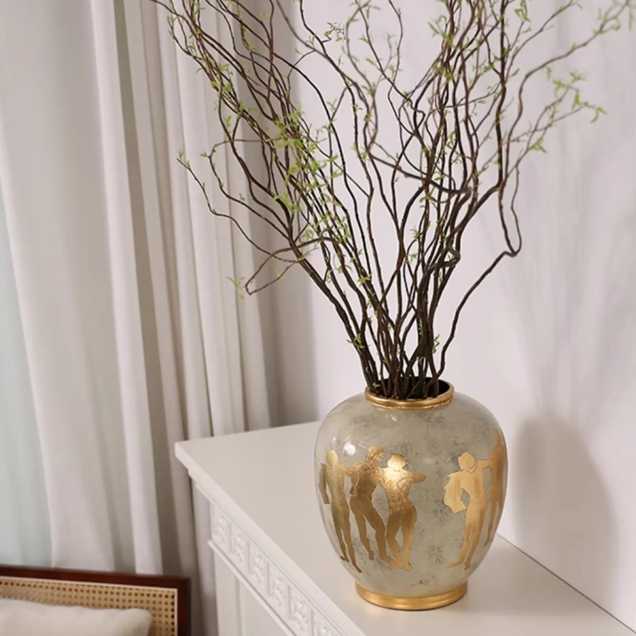 Позолоченная сокровищница Золотая ваза Queekoo от LaLume