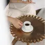 Индийский дизайнерский столик из алюминия в виде подсолнечника Qikuo от LaLume