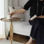 Индийский дизайнерский столик из алюминия в виде подсолнечника Qikuo от LaLume