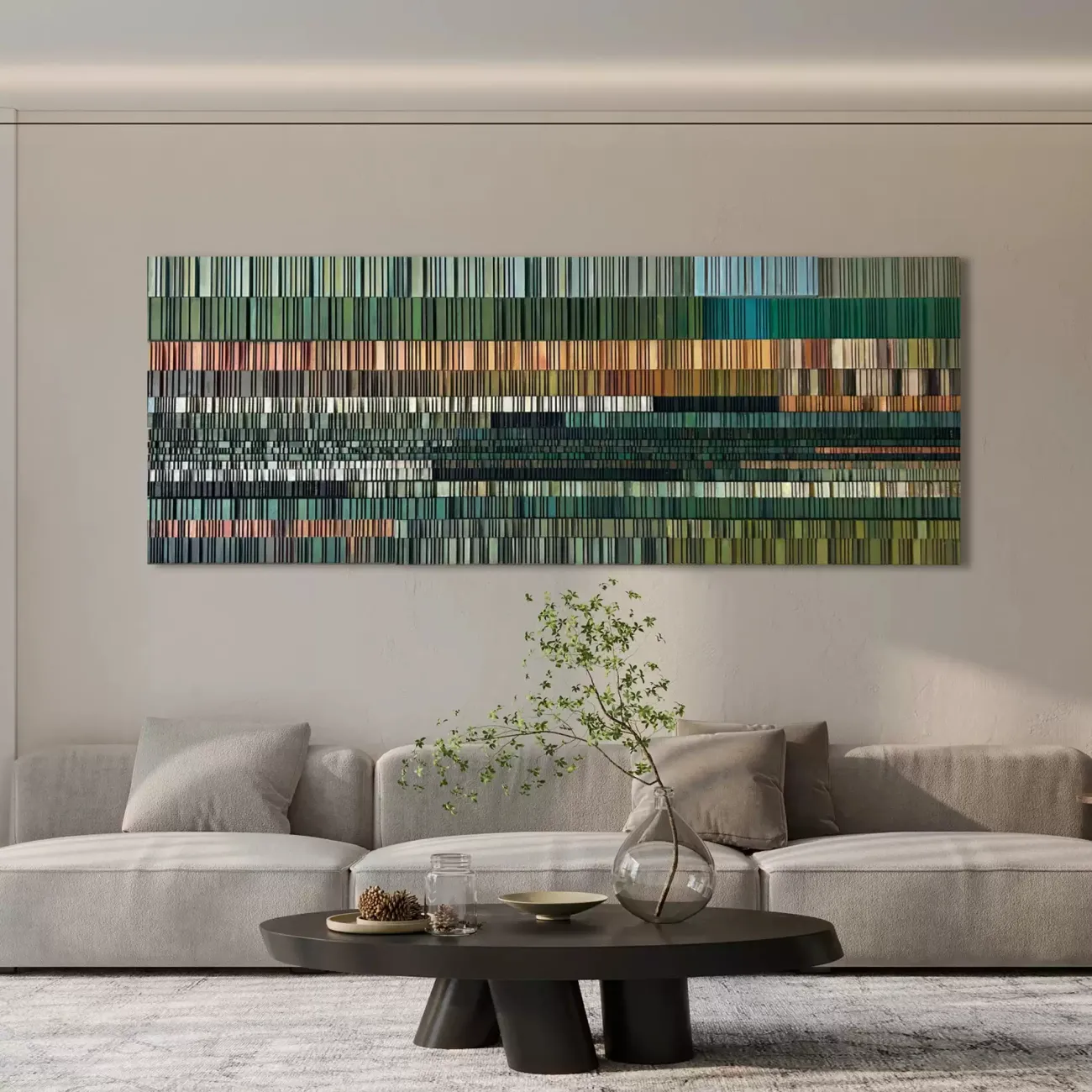 Современная трёхмерная картина "Графическая абстракция" из дерева от LaLume KR38159-32 Современная трёхмерная картина "Графическая абстракция" из дерева от LaLume KR38159-32