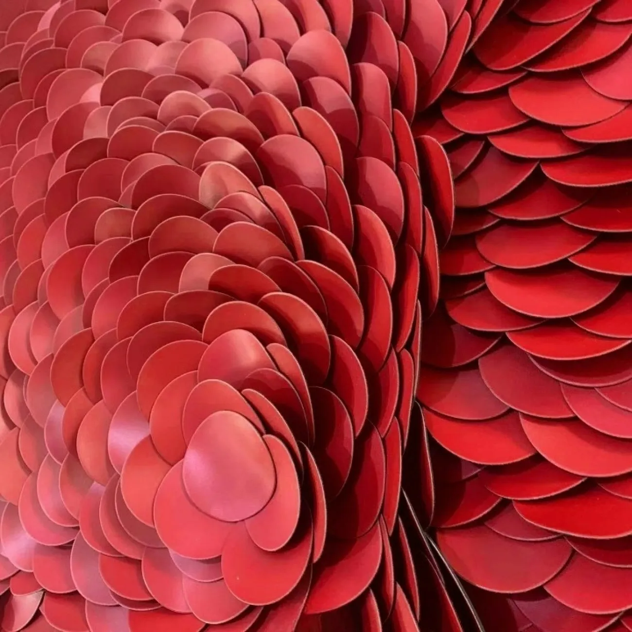 Современная трёхмерная картина "Чешуя" из металла LaLume KR38160-32