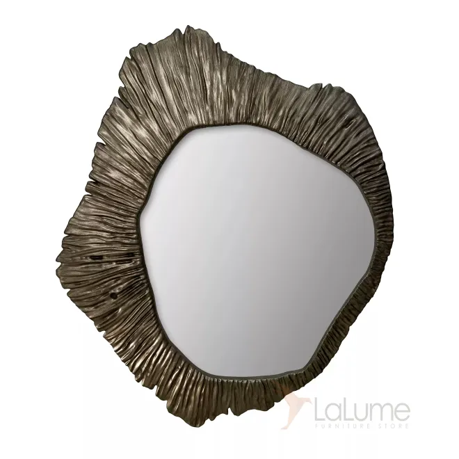 Современное резное трёхмерное зеркало от LaLume из дерева ZK38161-32 