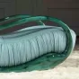 Роскошное кресло-качалка "Модерн" MIVICA из дерева и кожи KR38177-32