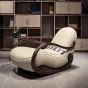 Роскошное кресло-качалка "Модерн" MIVICA из дерева и кожи KR38177-32