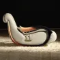 Современное кресло-качалка "Bedoya" от MIVICA из дерева и кожи KR38178-32