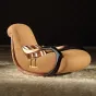 Современное кресло-качалка "Bedoya" от MIVICA из дерева и кожи KR38178-32