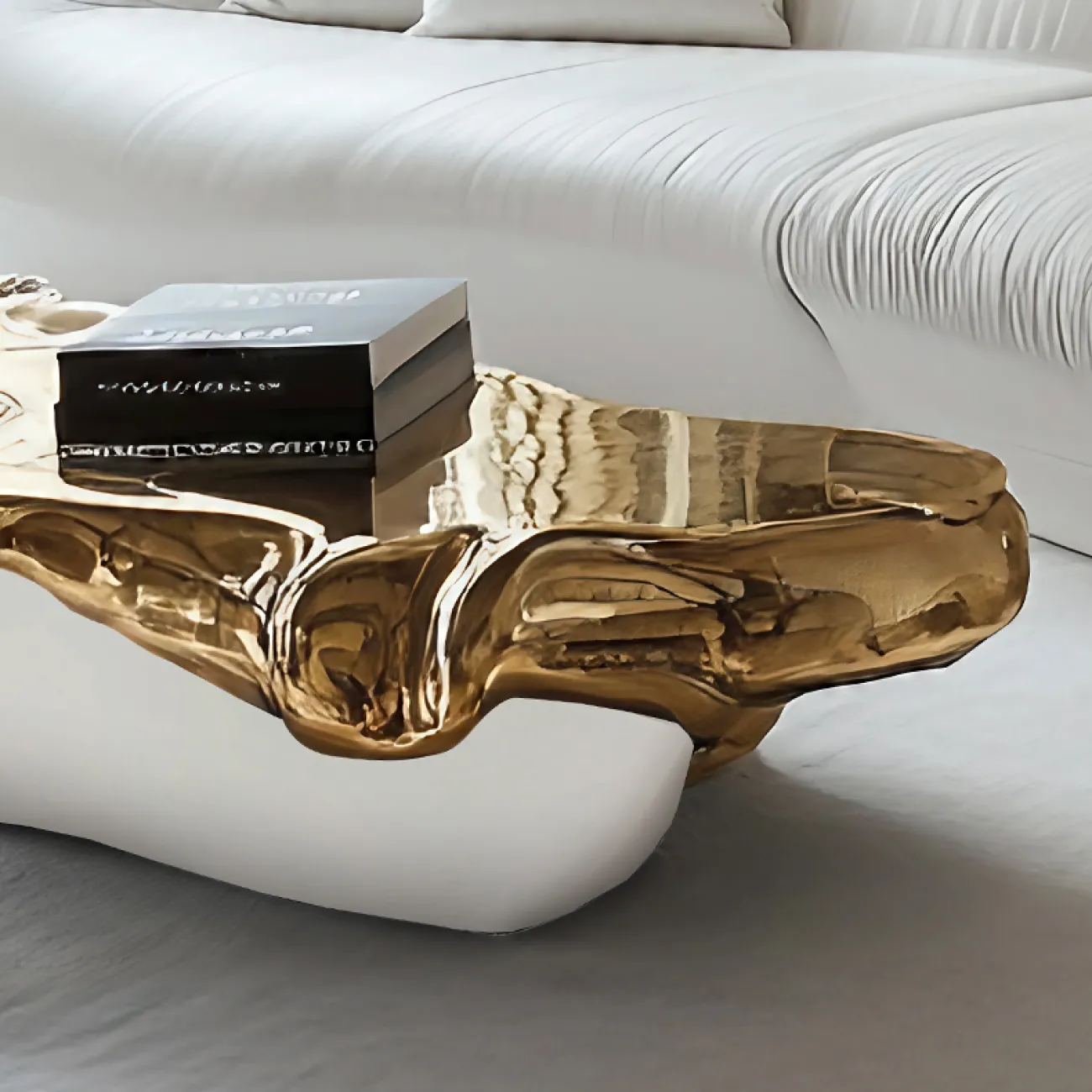 Дизайнерский изысканный журнальный столик MIVICA из дерева GS38180-32