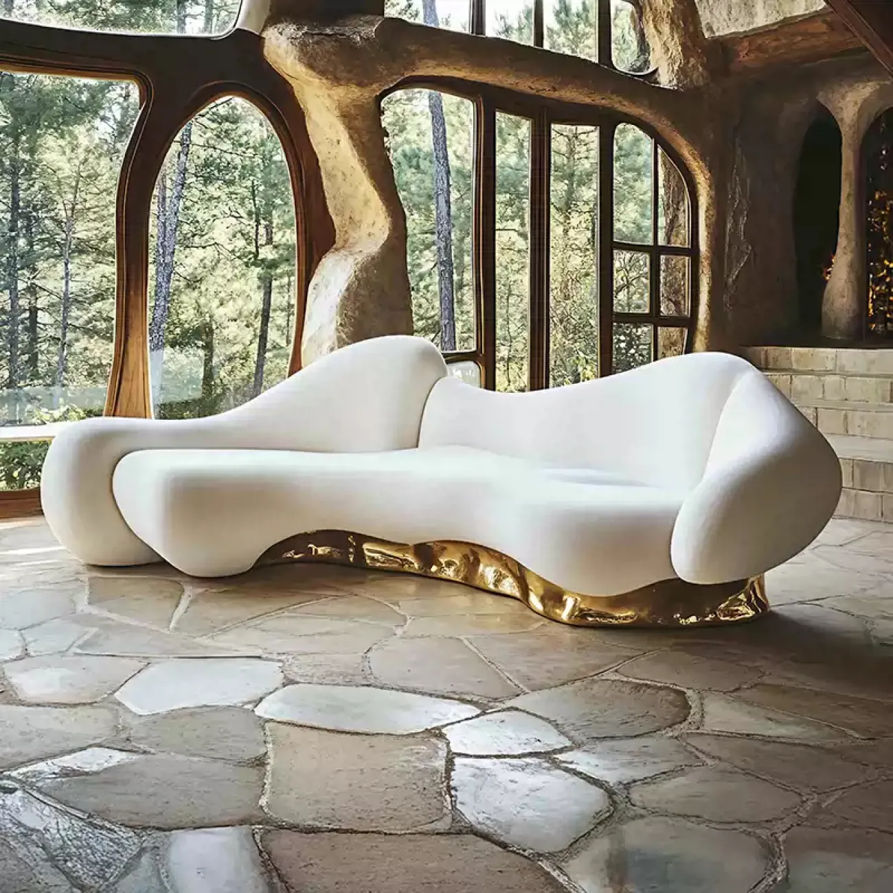 Изысканный дизайнерский диван MIVICA из дерева DV38181-32