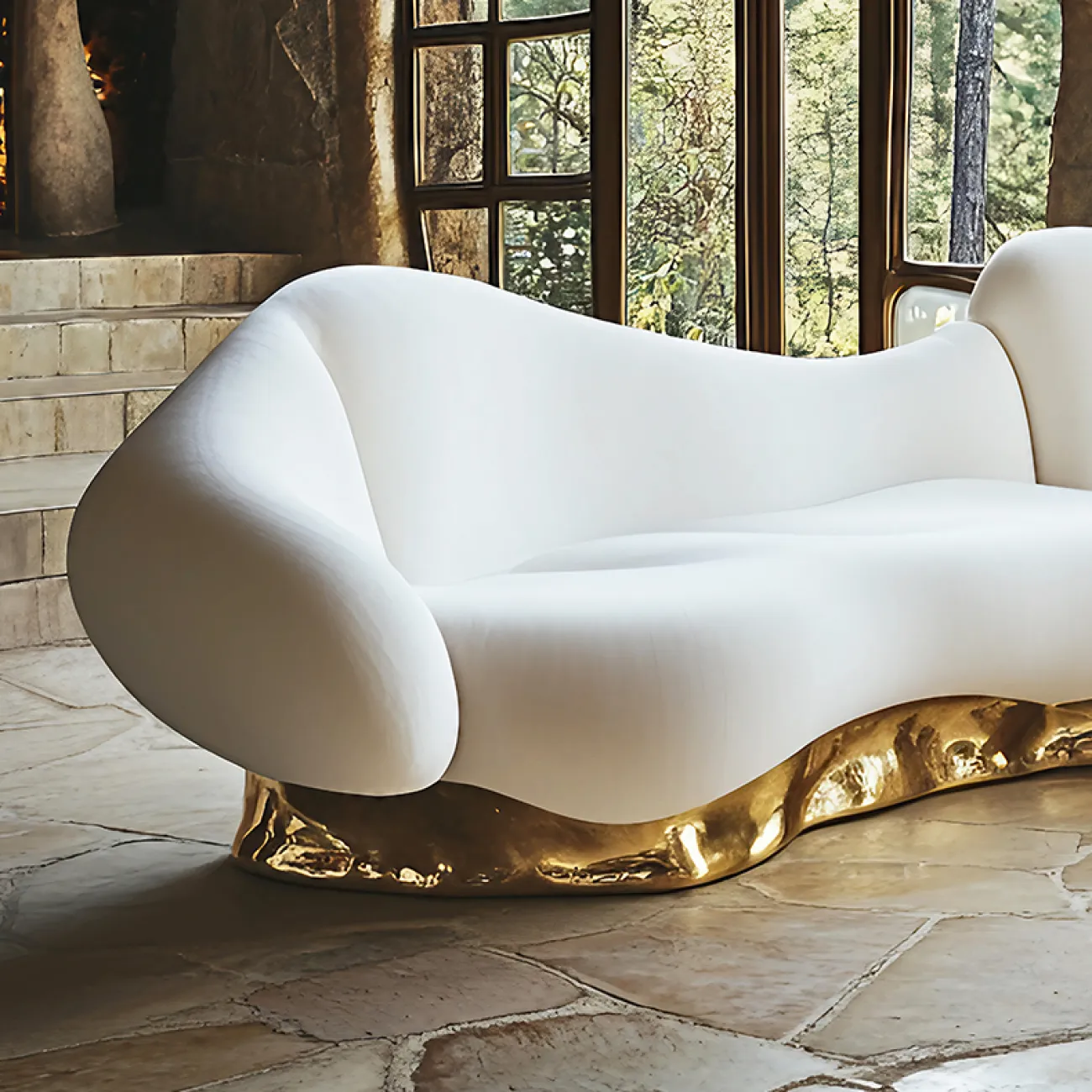 Изысканный дизайнерский диван MIVICA из дерева DV38181-32