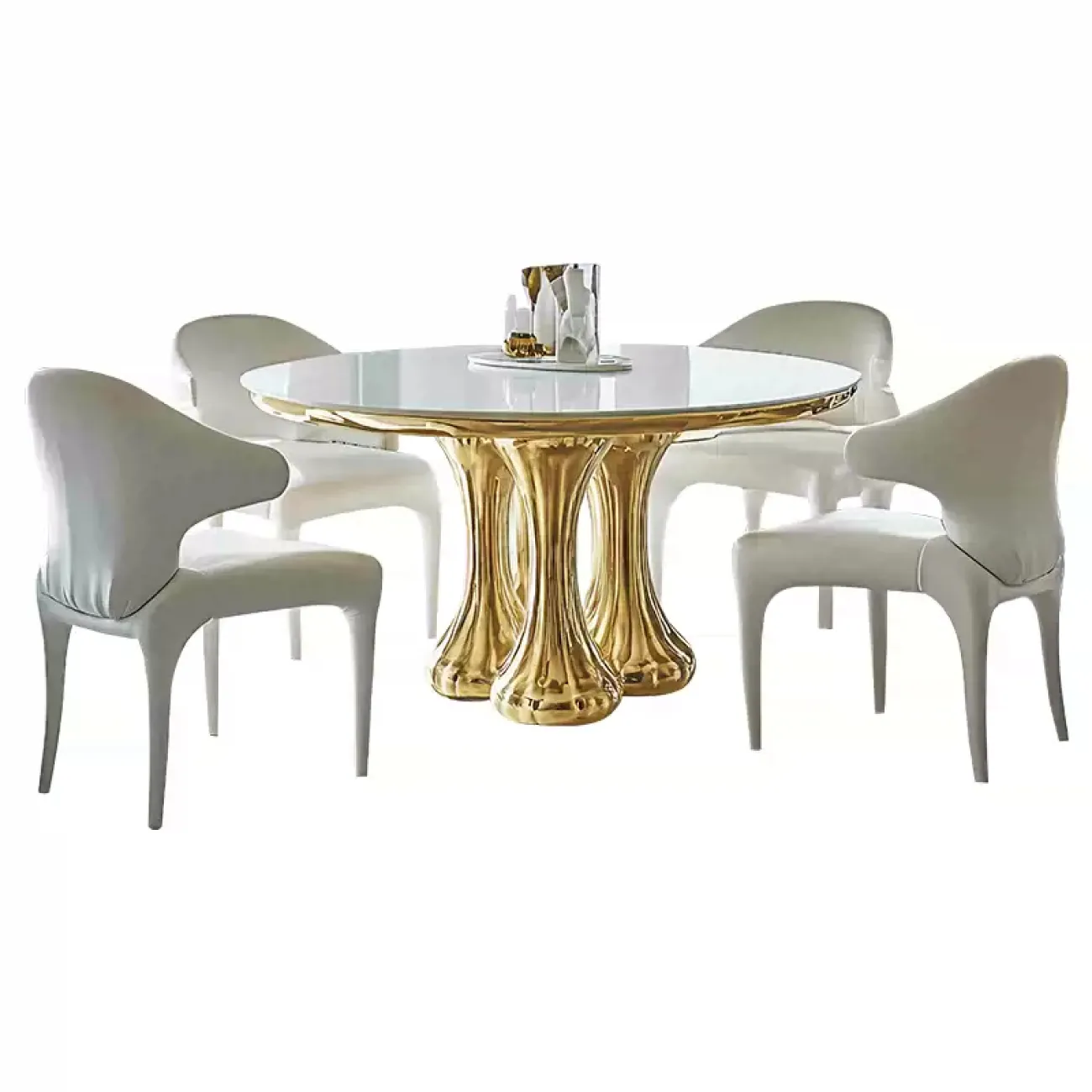 Роскошный дизайнерский обеденный стол MIVICA из мрамора ST38182-32