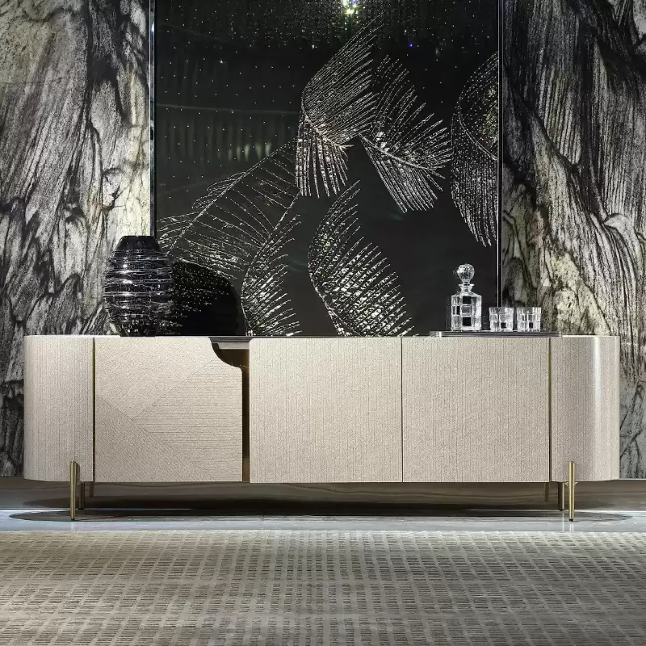 Роскошная тумба под телевизор MIVICA из красного дерева TB38188-32