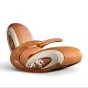 Дизайнерское кресло-качалка Mivica из дерева, натуральной кожи, меха коровы KR38189-32