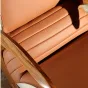 Дизайнерское кресло-качалка Mivica из дерева, натуральной кожи, меха коровы KR38189-32