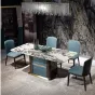 Кожаный обеденный стул MIVICA из красного дерева ST38192-32