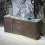  Современный комод MIVICA из дерева и зеленого мрамора KD38194-32