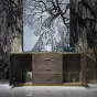  Современный комод MIVICA из дерева и зеленого мрамора KD38194-32