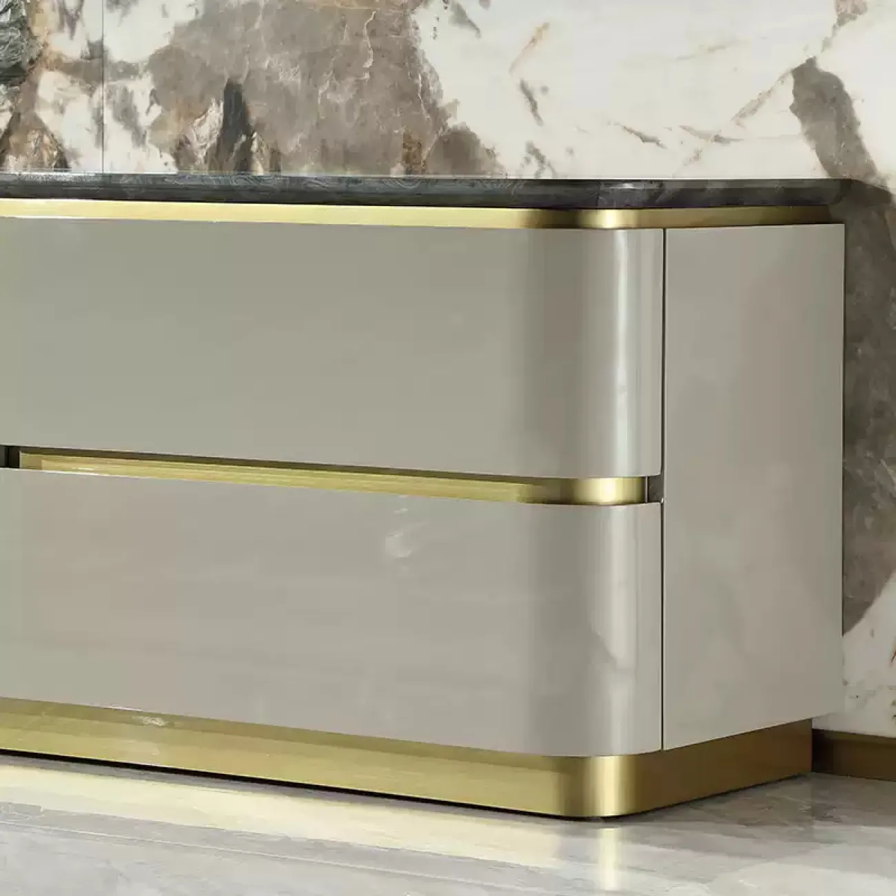 Роскошная тумба под телевизор MIVICA из красного дерева TB38203-32